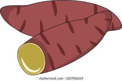 Vegan vegetables isolated vector illustration