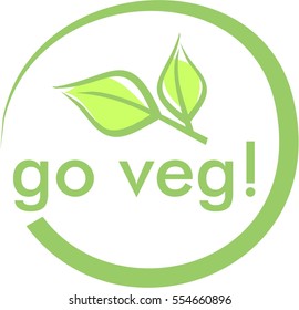Vegan, vegetarian, icon, vector, symbol, green, sign