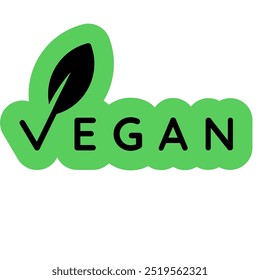 Vegan and vegetarian label for food