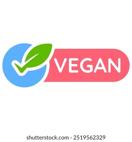 Vegan and vegetarian label for food