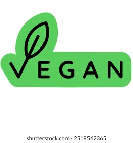 Vegan and vegetarian label for food