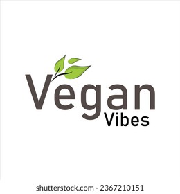 Vegan Vibes Typography T-Shirt Design