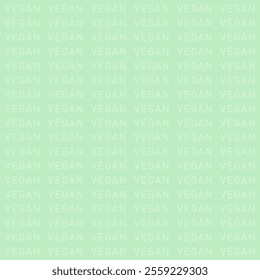 Vegan word subtle background pattern for social media content. Concept vegan text pattern.