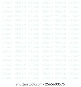 Vegan word subtle background pattern for social media content. Concept vegan text pattern.