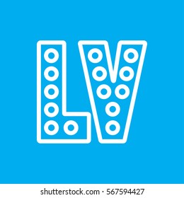 Vegas icon illustration isolated vector sign symbol