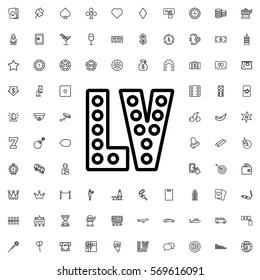 Vegas icon illustration isolated vector sign symbol