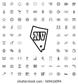 Vegas icon illustration isolated vector sign symbol