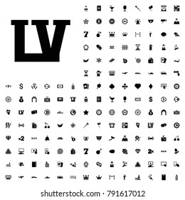 Vegas icon illustration isolated vector sign symbol. editable casino icons vector set.