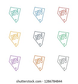 Vegas icon white background. Editable line Vegas icon from casino. Trendy Vegas icon for web and mobile.