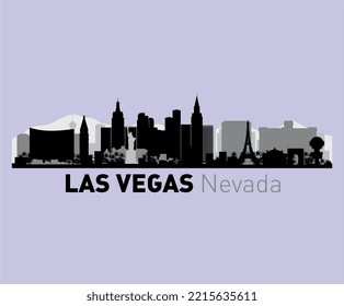 AS VEGAS Nevada t shirt graphic design vector illustration \
