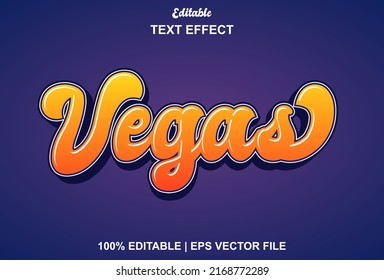 vegas text effect with orange color editable.