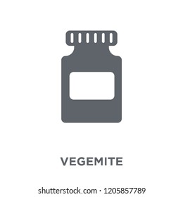 Vegemite icon. Vegemite design concept from Australia collection. Simple element vector illustration on white background.