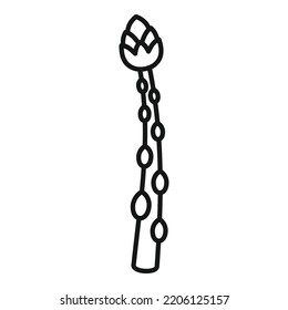 Vegetable asparagus icon outline vector. Spring food. Raw organic