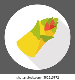 vegetable Bamboo shoots flat icon
