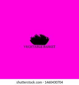 vegetable basket icon sign signifier vector