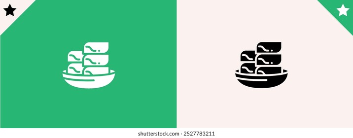 vegetable bowl thin line vector icon