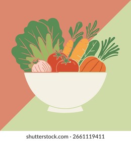 Ícone De Vetor De Tigela Vegetal Para Design