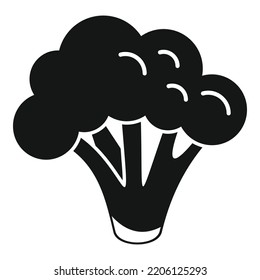 Vegetable broccoli icon simple vector. Cabbage food. Salad sweet