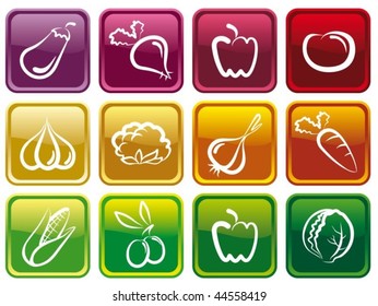 Vegetable buttons