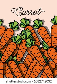 vegetable carrot fresh healthy food poster