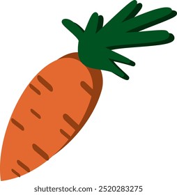 Ilustración de zanahoria vegetal en Vector.