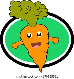 Vegetable Carrot Logo Design