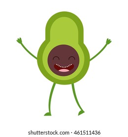 vegetable character cute icon vector isolated graphic