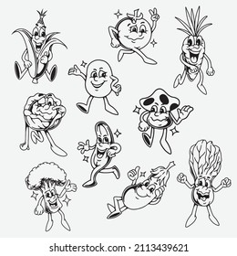 Vegetable Character Vector Icon. For Character Illustration, Education and Logo. Premium and Curated Illustration Vector