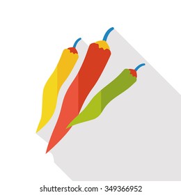 vegetable chili flat icon