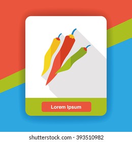 vegetable chili flat icon