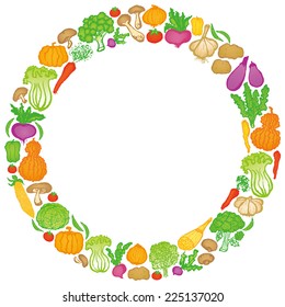 vegetable circle.