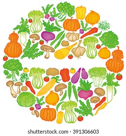 vegetable circle.
