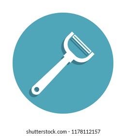 vegetable cleaning icon in badge style. One of kitchen tools collection icon can be used for UI, UX