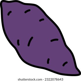 Vegetable color single item sweet potato