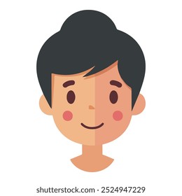 vegetable colorful faces in vector art style