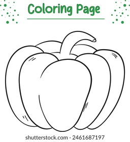 vegetable coloring page for kids