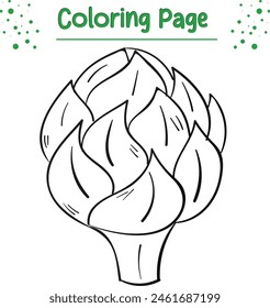 vegetable coloring page for kids