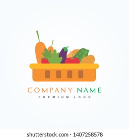 Vegetable Company Logo In Box