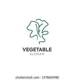 vegetable concept logo simple modern