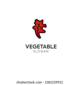 Vegetable concept logo simple modern