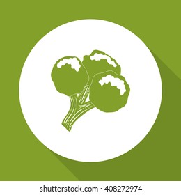 Vegetable design over white background, vector illustration