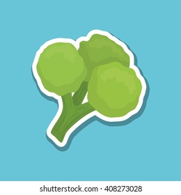 Vegetable design over white background, vector illustration