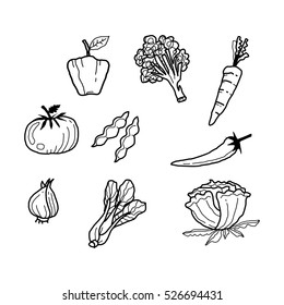 vegetable doodle