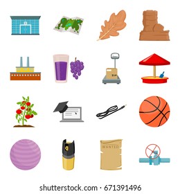 Vegetable, education, transportation and other web icon in cartoon style.Machinery, fitness, sports icons in set collection.