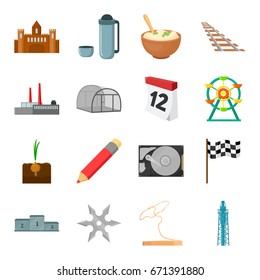 Vegetable, education, transportation and other web icon in cartoon style.Machinery, fitness, sports icons in set collection.