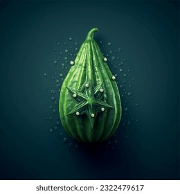 vegetable emblem logo. zucchini. vegetables