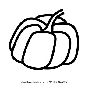 Vegetable flat line icon. Salad ingredient, organic nutrition. Outline sign for mobile concept and web design, store.