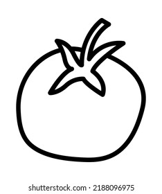 Vegetable flat line icon. Salad ingredient, organic nutrition. Outline sign for mobile concept and web design, store.