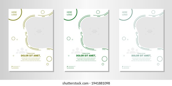 Vegetable flyer design. set of template flyer vector graphic illustration, good for promoting your healthy busines.