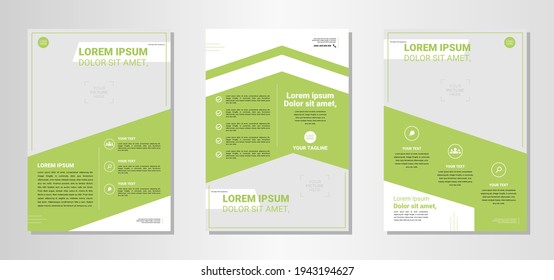 Diseño de volante vegetal. conjunto de ilustraciones gráficas vectoriales de volante de plantilla, bueno para promocionar su negocio saludable.